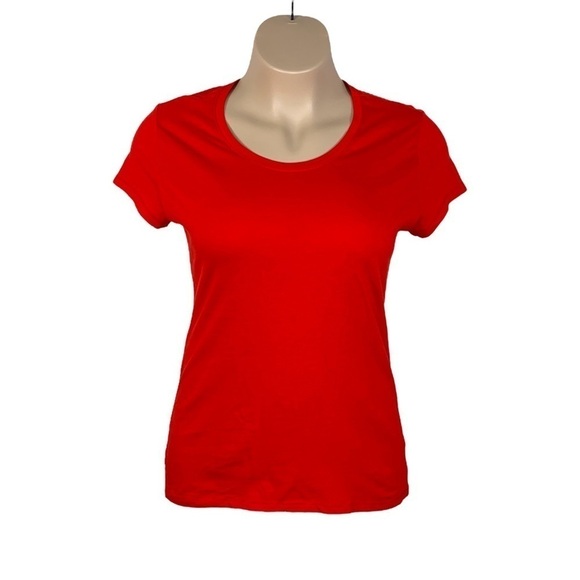 Red Short Sleeve T Shirt Short Sleeve Stretch Juniors XXL 19 - Picture 1 of 8